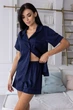 Пижама женская с рубашкой Пс1350 Синий, 3XL (52-54) - изображение 1