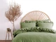 Постельное белье Limasso Stonewashed Exclusive Ranforse 200 х 220 см Olive - изображение 1