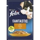 Вологий корм FELIX Fantastic для дорослих котів шматочки в желе з куркою 85 г - изображение 1