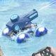 Танк на радиоуправлении с водяной пушкой AToys Amphibsous 17.5 см машинка амфибия плавающая Синий - изображение 4
