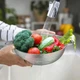 Сито дуршлаг 25 см с 2 боковыми ручками лазерный из нержавеющей стали - изображение 6