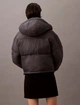 Куртка жіноча Calvin Klein Women's Short Hooded Puffer Jacket XS Сірий (14904090) - изображение 2
