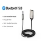 Bluetooth аудіо ресивер UGREEN CM309 Bluetooth Car Receiver Aux with Mic, Space Gray - зображення 3