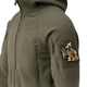 Тактична флісова кофта Helikon Patriot Mk2 Hybrid Fleece з капюшоном olive олива 2XL - зображення 4