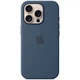 Силиконовый чехол CasePro Silicone Case with MagSafe Denim для iPhone 16 Pro - изображение 1