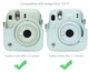Комплект Аксессуаров Instax MINI 11/12 чехол + альбом для Камеры Моментальной Печати Fujifilm Instax Mini 12 / Instax Mini 11: чехол, фотоальбом Mint Green - изображение 6