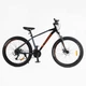 Велосипед Спортивний 27.5 дюймів Corso X-POWER PW-160 обладнання Shimano Altus алюмінієва рама 17 дюймів 24 швидкість. Black and Orange (165327) - зображення 1