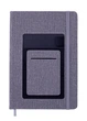 Блокнот А5 96 л. BUROMAX Comfort эко кожа чистый серый (BM.295009-09) 4823078968883 - изображение 1