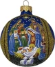 Скляна ялинкова іграшка на ялинку новорічна, Куля з ручним розписом - зображення 1