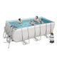 Прямоугольный каркасный бассейн Bestway 412х201х122 см 56457 с лестницей и фильтром на 8679 л - изображение 2