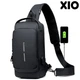 Сумка чоловіча XIO Fashion із USB зарядкою та кодовим замком 32х6х16 см Чорна - зображення 3