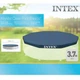 Защитный тент чехол для каркасного бассейна Metal Frame Intex 366 см 28031 Синий - изображение 5