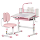 Комплект мебели Evo-Kids BD-24 стол + стул + полка + лампа Pink (BD-24 PN) - изображение 1