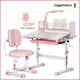 Комплект мебели Evo-Kids BD-24 стол + стул + полка + лампа Pink (BD-24 PN) - изображение 2