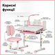 Комплект мебели Evo-Kids BD-24 стол + стул + полка + лампа Pink (BD-24 PN) - изображение 3