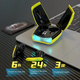 Bluetooth навушники з ножичними дверима TWS X16 Pro ігрові навушники з низькою затримкою/ чорні - зображення 3