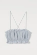 Топ H&M 1003481П XS голубой - изображение 1