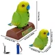 Інтерактивний папуга Funny Parrot для мовленнєвих навичок TT8005 з функцією запису та розпізнавання жестів акумуляторний Зелений - зображення 4