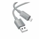 Зарядний кабель Hoco X107 Favor MicroUSB 3A 1m Gray - зображення 3