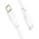 Зарядний кабель HOCO X93 Force Type-C to Type-C Cable 100W 1m White - зображення 2