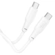 Зарядний кабель HOCO X93 Force Type-C to Type-C Cable 100W 1m White - зображення 4