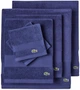 Набор 6 хлопковых полотенец Lacoste Heritage Anti-Microbial Supima Cotton 138х76 см + 76х40 см + 33х33 см Синий (1159820596) - изображение 1