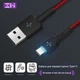 Кабель Xiaomi ZMI USB-Type-C / износостойкий плетеный провод с подсветкой / 1 м (AL401) Черный - изображение 2