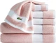Набор 6 хлопковых полотенец Lacoste Heritage Towels 138х76 см + 76х40 см + 33х33 см Розовый (1159820547) - изображение 2