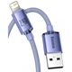 Кабель Baseus Crystal Shine USB - IPhone (Lightning) 1.2 метра фиолетовый CAJY000005 - изображение 2