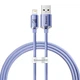 Кабель Baseus Crystal Shine USB - IPhone (Lightning) 1.2 метра фиолетовый CAJY000005 - изображение 3