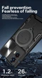 Чехол Magnetic Shield для Motorola Moto E14 бампер противоударный с подставкой кольцом Black - изображение 4