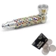 Трубка для курения DUC Metall Pipe Rhinestones Silver металическая + сетки - изображение 2