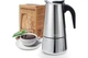 Гейзерна кавоварка Godmorn Espresso Maker з нержавіючої сталі (F3321) Б/В - зображення 1