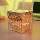 Декоративный светодиодный ночник DIY в виде куба с 3D-эффектом цветущих лилий и прозрачным корпусом, Pink - изображение 2