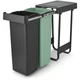 Бак для сміття Brabantia Brabantia Sort&Go 2шт x 30 л темно-сірий+зелений (232527) - зображення 1