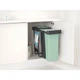 Бак для сміття Brabantia Brabantia Sort&Go 2шт x 30 л темно-сірий+зелений (232527) - зображення 5