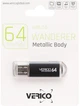 Флеш память USB Verico Wanderer 64GB USB 2.0 Black (1UDOV-M4BK63-NN) - изображение 2