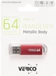 Флеш память USB Verico Wanderer 64GB USB 2.0 Red (1UDOV-M4RD63-NN) - изображение 2