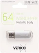 Флеш память USB Verico Wanderer 64GB USB 2.0 Silver (1UDOV-M4SR63-NN) - изображение 2