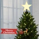 Верхівка на ялинку "Сяюча Зірка" з Сантою на санях та банером "Merry Christmas" - изображение 1