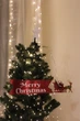 Верхівка на ялинку "Сяюча Зірка" з Сантою на санях та банером "Merry Christmas" - изображение 2