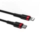 Кабель Baseus Cafule Cable Type-C to iP PD 20W 1m Red+Black (CATLKLF-91) - зображення 4