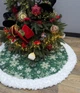 Юбка под елку X-mas Snowflakes Ø 130 см зеленая - изображение 2