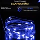 Гирлянда роса на пульте 200 метров на 2000 led светодиодов капля зеленый провод синяя 2000L200MGBL - изображение 7
