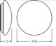 LED Светильник накладной 18w 220v 1440lm 4000K ⌀350x115mm IP44 [4058075617964] Ledvance SF CIRC 350 - изображение 5