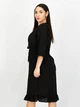 Платье миди летнее женское NA-KD 1100-001158-0002 34 Черное (7325941241033) - изображение 1