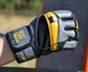 Рукавички для фітнесу MAD MAX Signature MFG 880, Black/Grey/Yellow - M - зображення 2