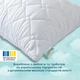 Подушка для сна Sleepingg Антиаллергенное волокно 50х70 Белая стеганый чехол (4820227283200) - изображение 4