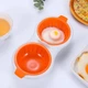 Пароварка на 2 яйца для микроволновой печи SteamEgg, белая с оранжевым - изображение 2