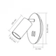 Светильник VIDEX под лампу GU10 с подсветкой и кнопкой черный RIGIL VL-SPF24E-B - изображение 3
